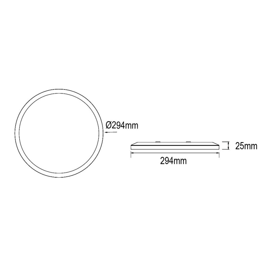 Globo - LED Kopalniška zatemnitvena stropna svetilka LED/18W/230V pr. 29,4 cm IP44 bela