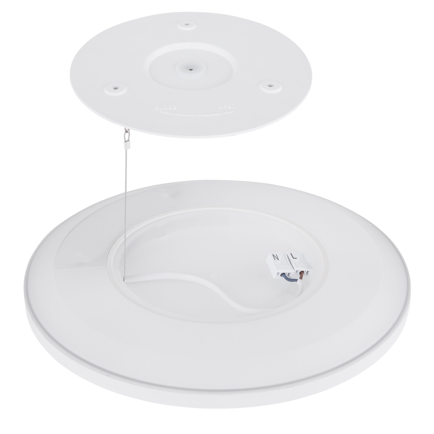 Globo - LED Kopalniška zatemnitvena stropna svetilka LED/24W/230V pr. 42 cm IP44 bela