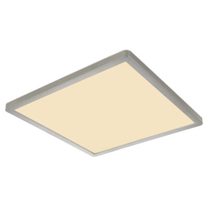 Globo - LED Kopalniška zatemnitvena stropna svetilka LED/18W/230V 29,4x29,4 cm IP44 mat krom