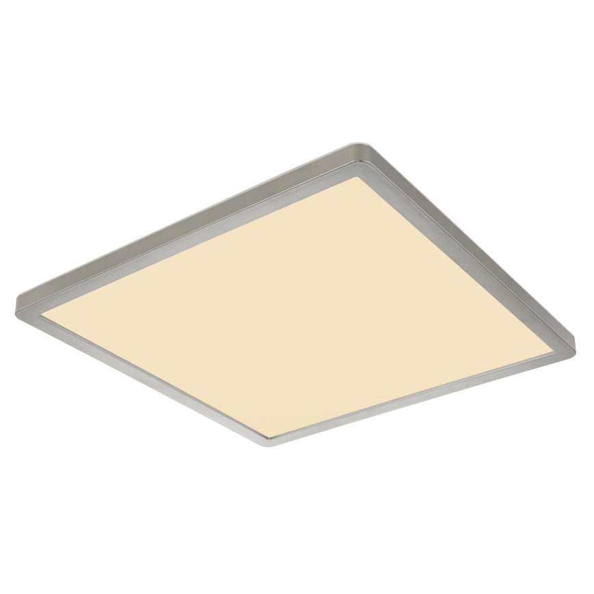Globo - LED Kopalniška zatemnitvena stropna svetilka LED/18W/230V 29,4x29,4 cm IP44 mat krom
