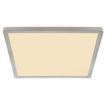 Globo - LED Kopalniška zatemnitvena stropna svetilka LED/18W/230V 29,4x29,4 cm IP44 mat krom