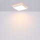 Globo - LED Kopalniška zatemnitvena stropna svetilka LED/24W/230V 42x42 cm IP44 bela
