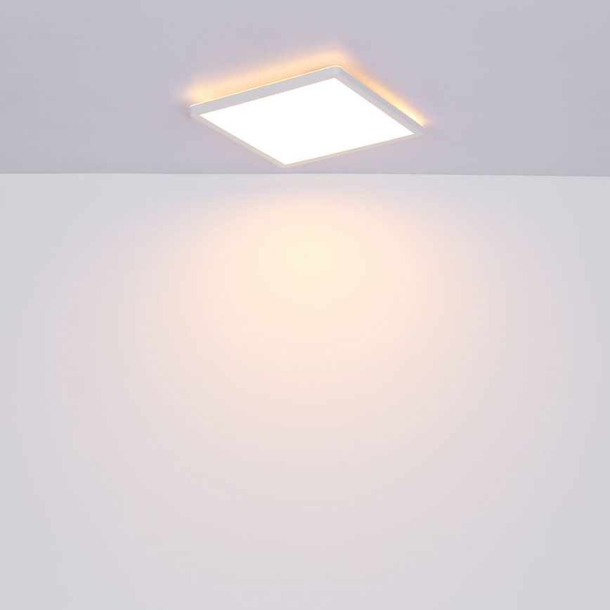 Globo - LED Kopalniška zatemnitvena stropna svetilka LED/24W/230V 42x42 cm IP44 bela