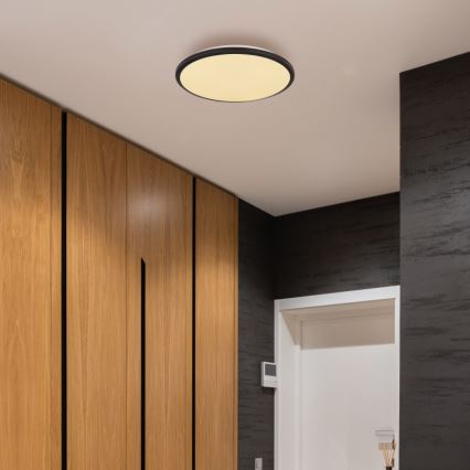 Globo - LED Stropna svetilka LED/18W/230V 3000K pr. 35 cm črna