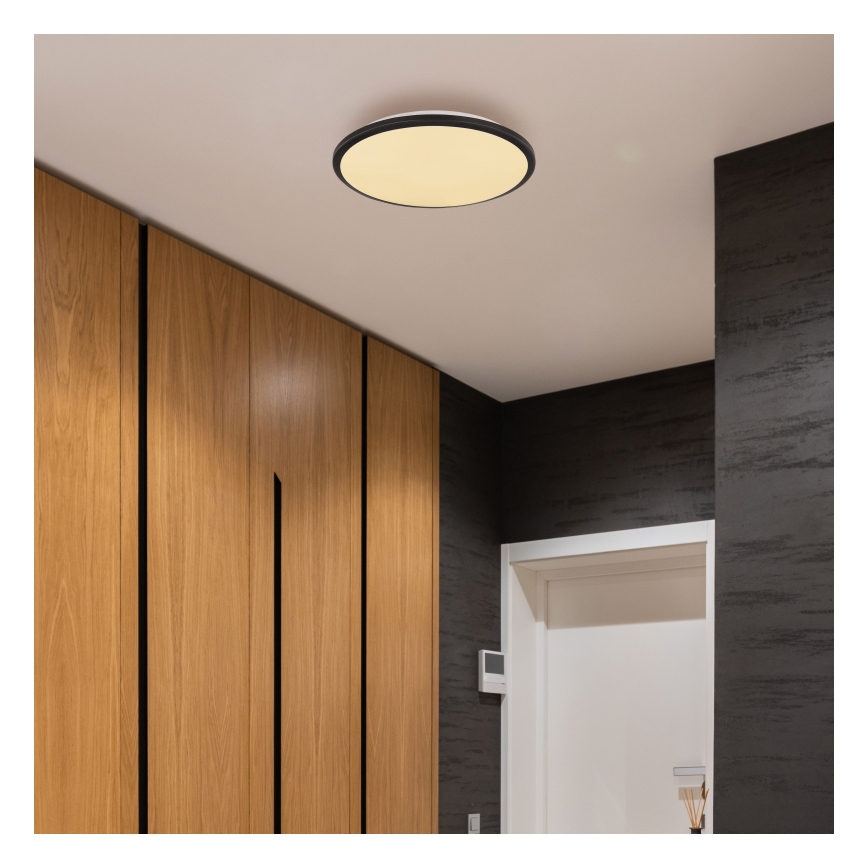 Globo - LED Stropna svetilka LED/18W/230V 3000K pr. 35 cm črna