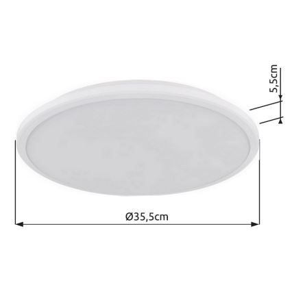 Globo - LED Stropna svetilka LED/18W/230V 3000K pr. 35 cm bela