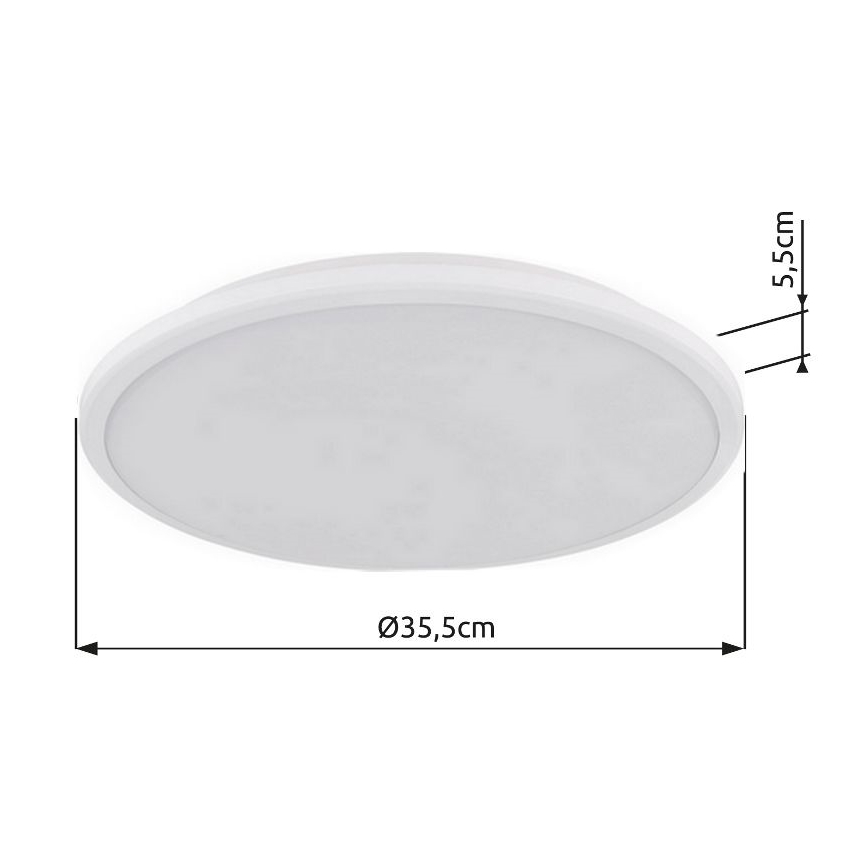 Globo - LED Stropna svetilka LED/18W/230V 3000K pr. 35 cm bela