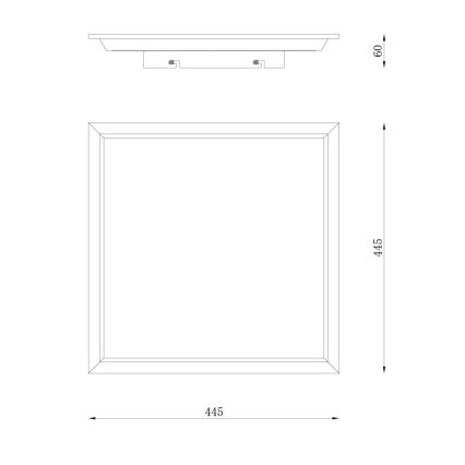 Globo - LED Stropna svetilka LED/24W/230V