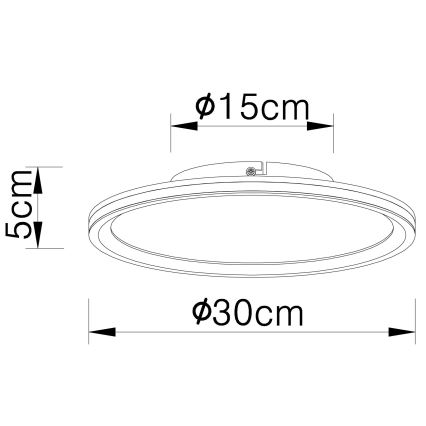 Globo - LED Stropna svetilka LED/30W/230V pr. 30 cm