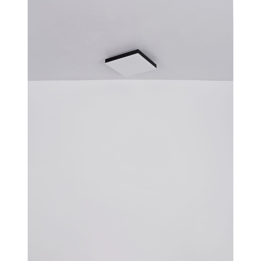 Globo - LED Stropna svetilka LED/18W/230V 30x30 cm črna