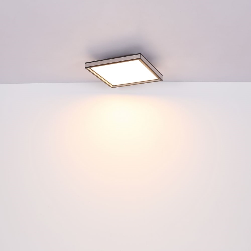 Globo - LED Stropna svetilka LED/12W/230V 30x30 cm črna/bela