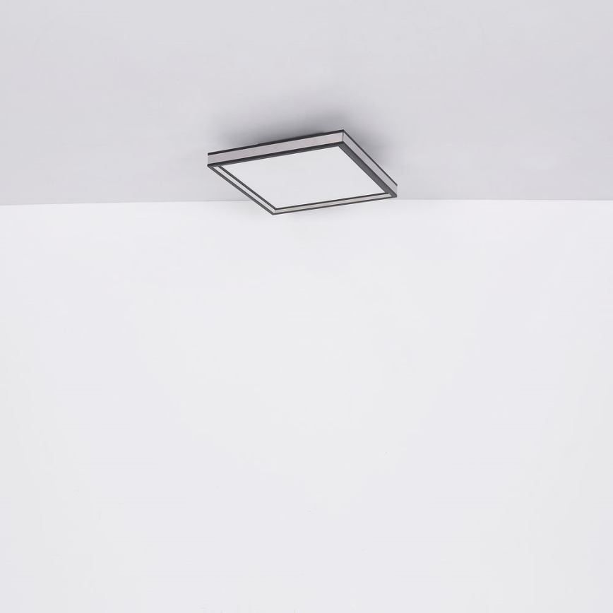 Globo - LED Stropna svetilka LED/12W/230V 30x30 cm črna/bela