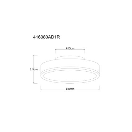 Globo - LED Stropna svetilka LED/12W/230V 3000K pr. 30 cm
