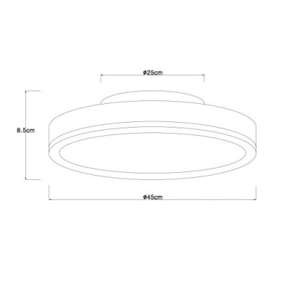 Globo - LED Stropna svetilka LED/24W/230V 3000K pr. 45 cm