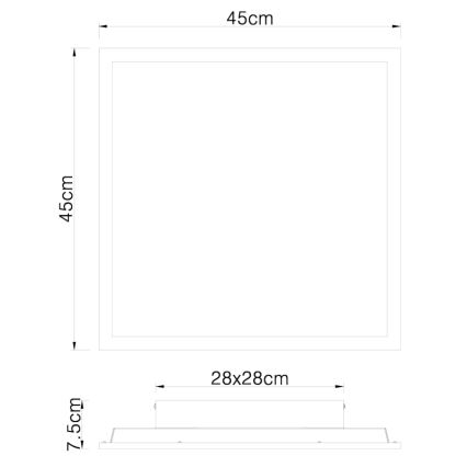 Globo - LED Stropna svetilka LED/24W/230V