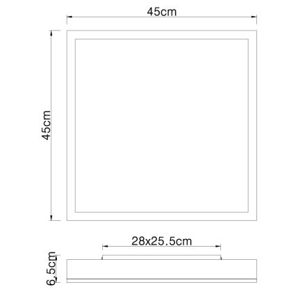 Globo - LED Stropna svetilka LED/24W/230V