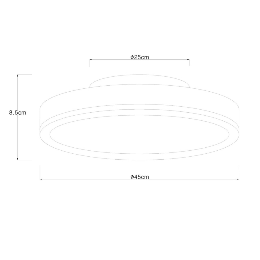 Globo - zatemnljiva LED stropna svetilka, 24 W, 230 V, 3000–6500 K, Ø 45 cm
