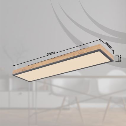Globo - LED Zatemnitvena stropna svetilka LED/24W/230V 2700-6500K + Daljinski upravljalnik
