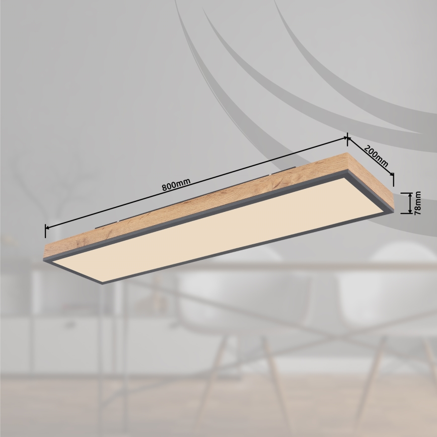 Globo - LED Zatemnitvena stropna svetilka LED/24W/230V 2700-6500K + Daljinski upravljalnik