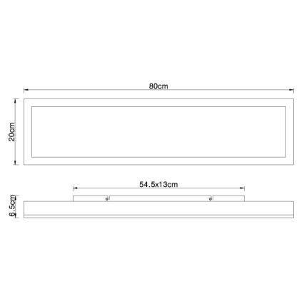 Globo - LED Stropna svetilka LED/24W/230V