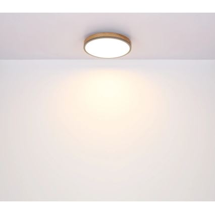 Globo - LED Zatemnitvena stropna svetilka LED/40W/230V 2700-6500K pr. 60 cm + Daljinski upravljalnik rjava/siva
