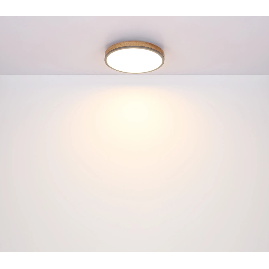 Globo - LED Zatemnitvena stropna svetilka LED/40W/230V 2700-6500K pr. 60 cm + Daljinski upravljalnik rjava/siva