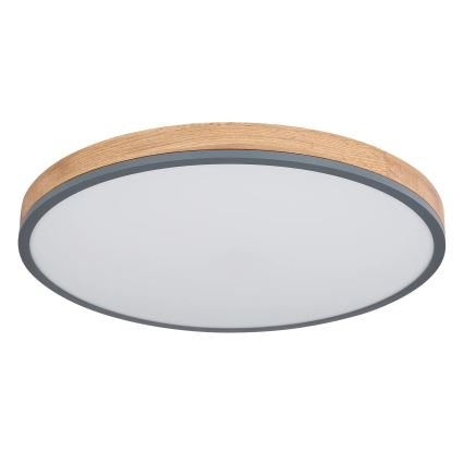Globo - LED Zatemnitvena stropna svetilka LED/40W/230V 2700-6500K pr. 60 cm + Daljinski upravljalnik rjava/siva