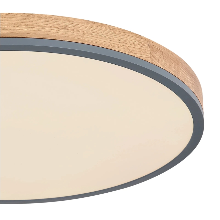 Globo - LED Zatemnitvena stropna svetilka LED/40W/230V 2700-6500K pr. 60 cm + Daljinski upravljalnik rjava/siva