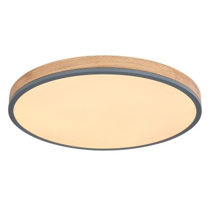 Globo - LED Zatemnitvena stropna svetilka LED/40W/230V 2700-6500K pr. 60 cm + Daljinski upravljalnik rjava/siva