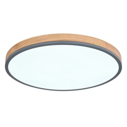 Globo - LED Zatemnitvena stropna svetilka LED/40W/230V 2700-6500K pr. 60 cm + Daljinski upravljalnik rjava/siva
