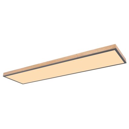 Globo - LED Zatemnitvena stropna svetilka LED/36W/230V 2700-6500K + Daljinski upravljalnik rjava/siva
