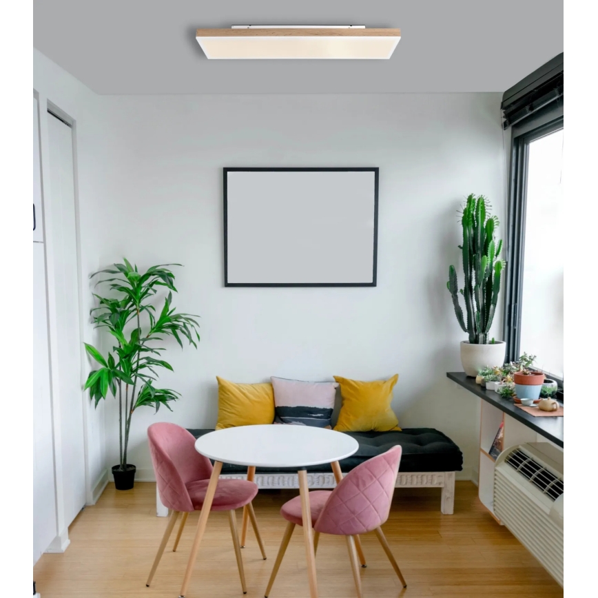 Globo - Zatemnjiva LED stropna svetilka LED/24W/230V 2700-6500K 20x80 cm + daljinski upravljalnik