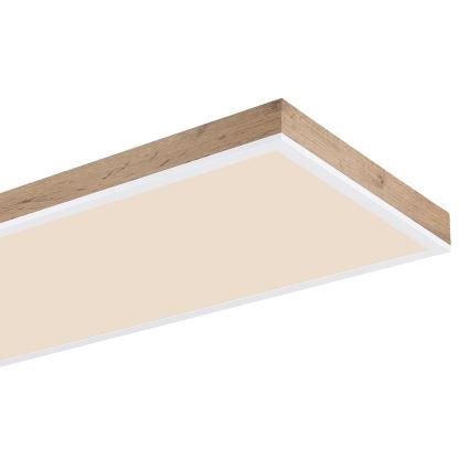 Globo - LED Zatemnitvena stropna svetilka LED/36W/230V 2700-6500K + Daljinski upravljalnik rjava/bela