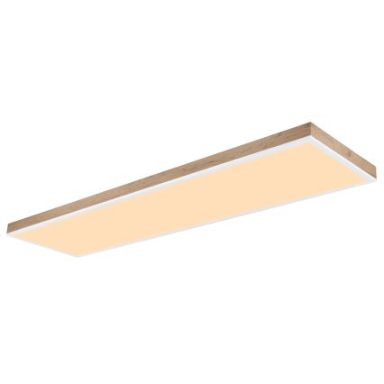 Globo - LED Zatemnitvena stropna svetilka LED/36W/230V 2700-6500K + Daljinski upravljalnik rjava/bela