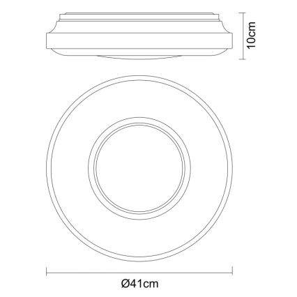 Globo - LED Stropna svetilka LED/24W/230V