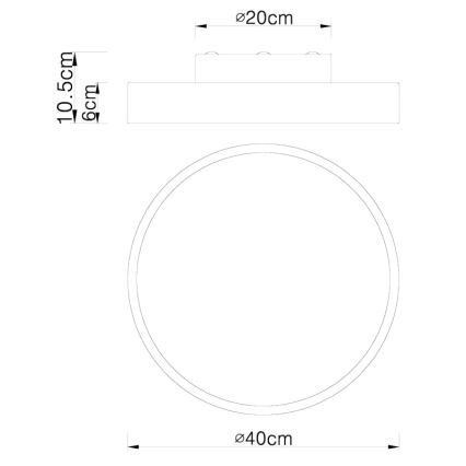 Globo - LED Zatemnitvena stropna svetilka LED/24W/230V + daljinski upravljalnik