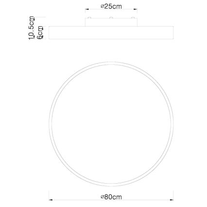 Globo - LED Zatemnitvena stropna svetilka LED/60W/230V 3000-6000K + Daljinski upravljalnik