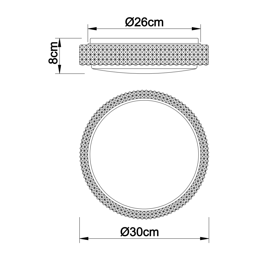 Globo - LED Stropna svetilka LED/12W/230V 2700/4200/6500K pr. 30 cm