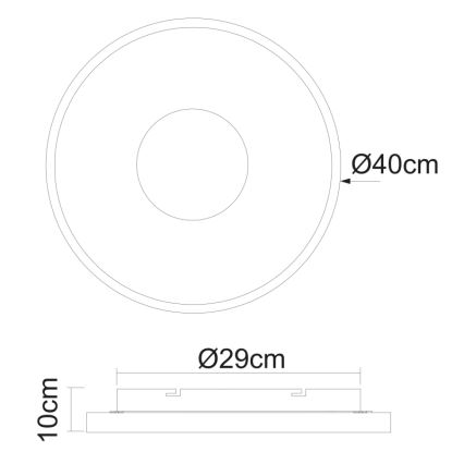 Globo - LED Zatemnitvena stropna svetilka LED/30W/230V + Daljinski upravljalnik