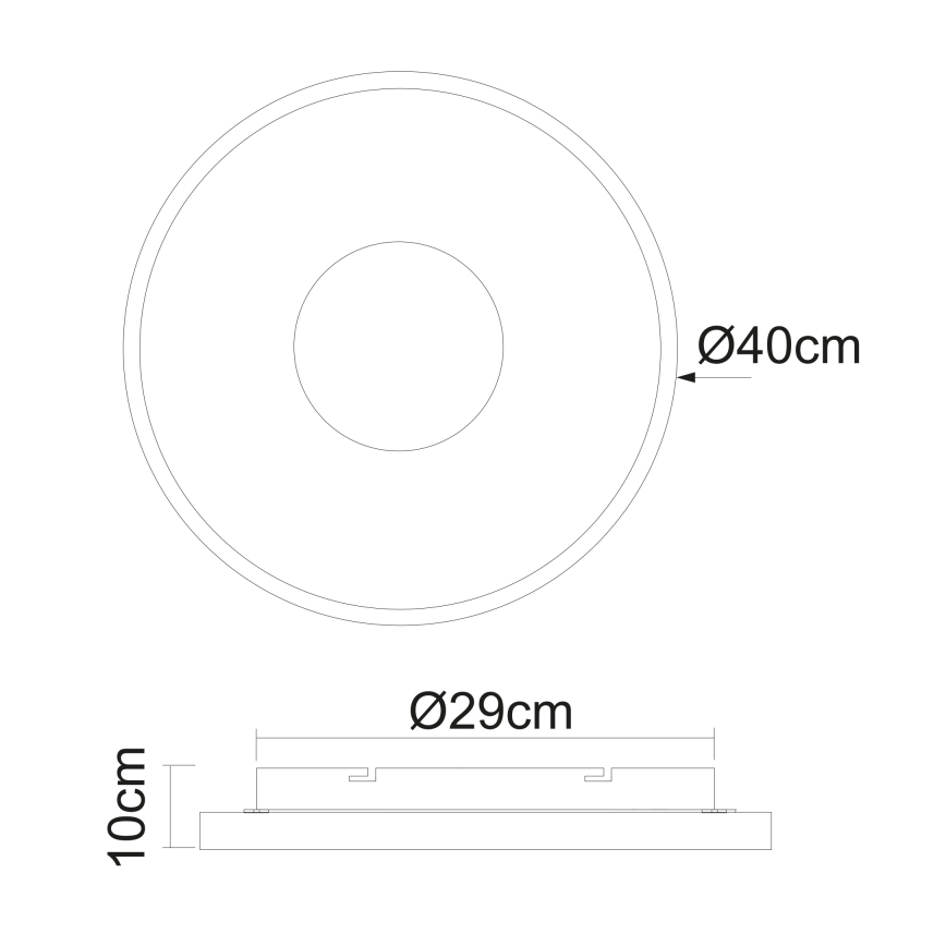 Globo - LED Zatemnitvena stropna svetilka LED/30W/230V 2700-6000K + Daljinski upravljalnik