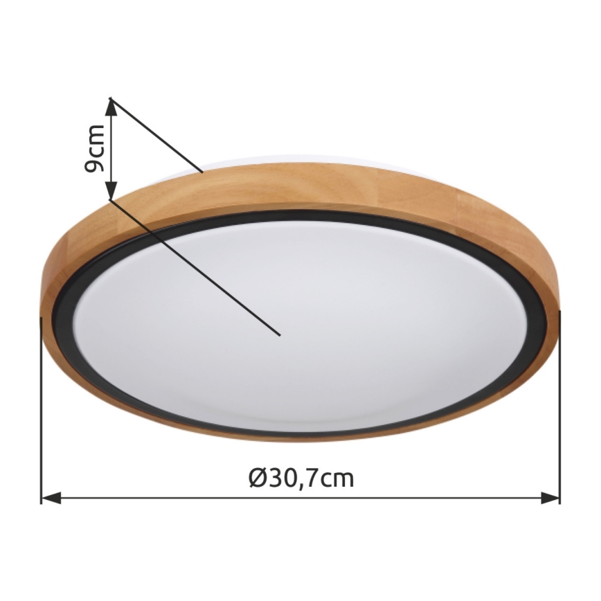 Globo - LED Stropna svetilka LED/12W/230V 307 mm 3000/4500/6000K