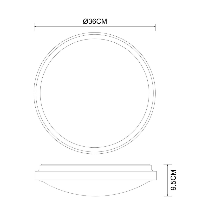 Globo - LED Stropna svetilka LED/18W/230V 3000/4000/6000K