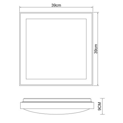 Globo - LED Stropna svetilka LED/24W/230V 3000/4500/6000K