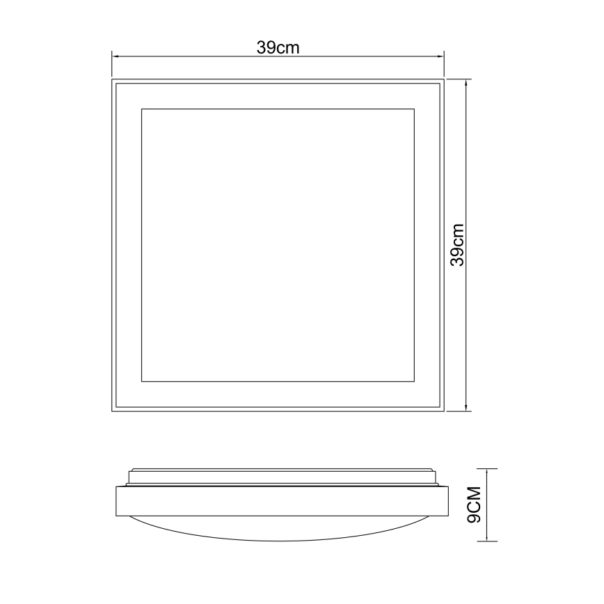 Globo - LED Stropna svetilka LED/24W/230V 3000/4500/6000K