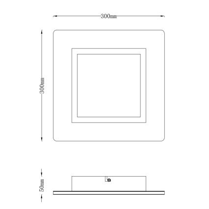 Globo - LED Stropna svetilka LED/23W/230V