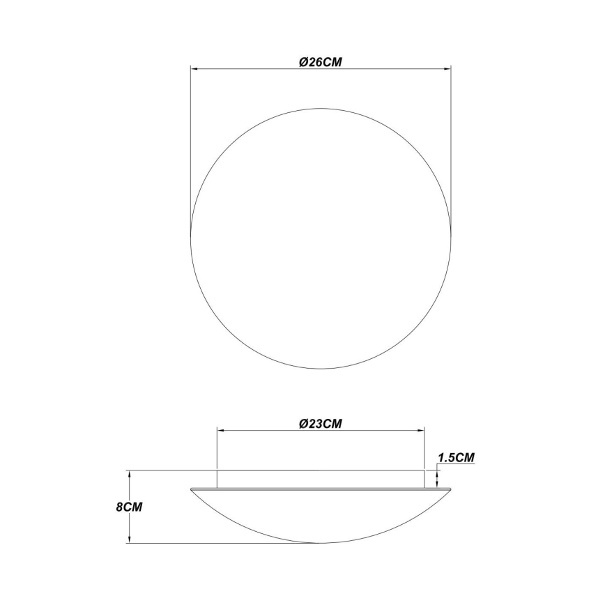 Globo - LED stropna svetilka LED/16W/230V 3000K premer 26 cm