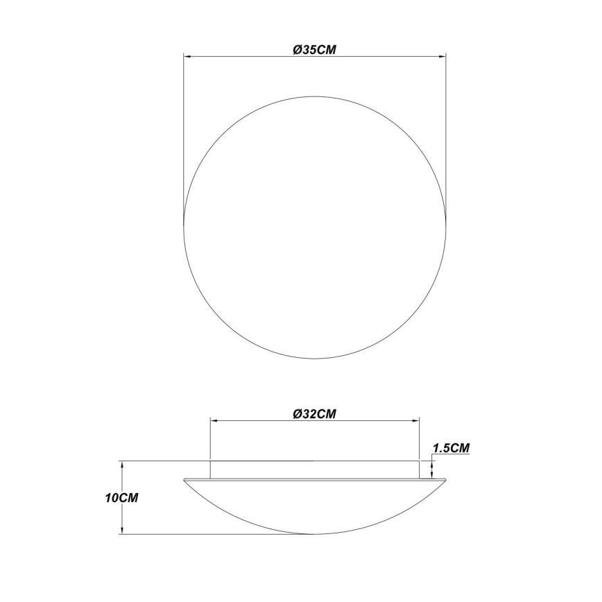 Globo - LED stropna svetilka LED/24W/230V 3000K premer 35 cm