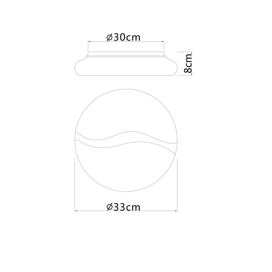Globo - LED Stropna svetilka LED/24W/230V 3000/4200/6000K pr. 33 cm