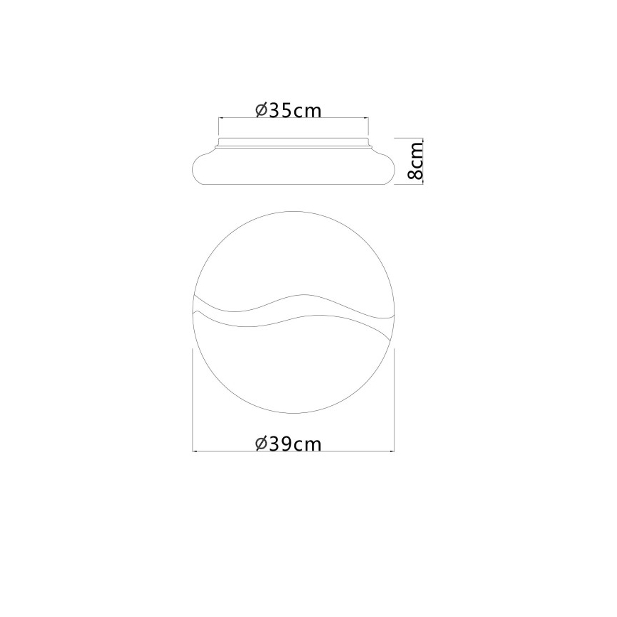 Globo - LED Stropna svetilka LED/24W/230V 3000/4200/6000K pr. 39 cm
