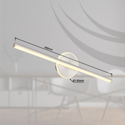 Globo - LED Kopalniška luč za osvetlitev ogledala LED/10W/230V 60,8 cm IP44 sijajni krom